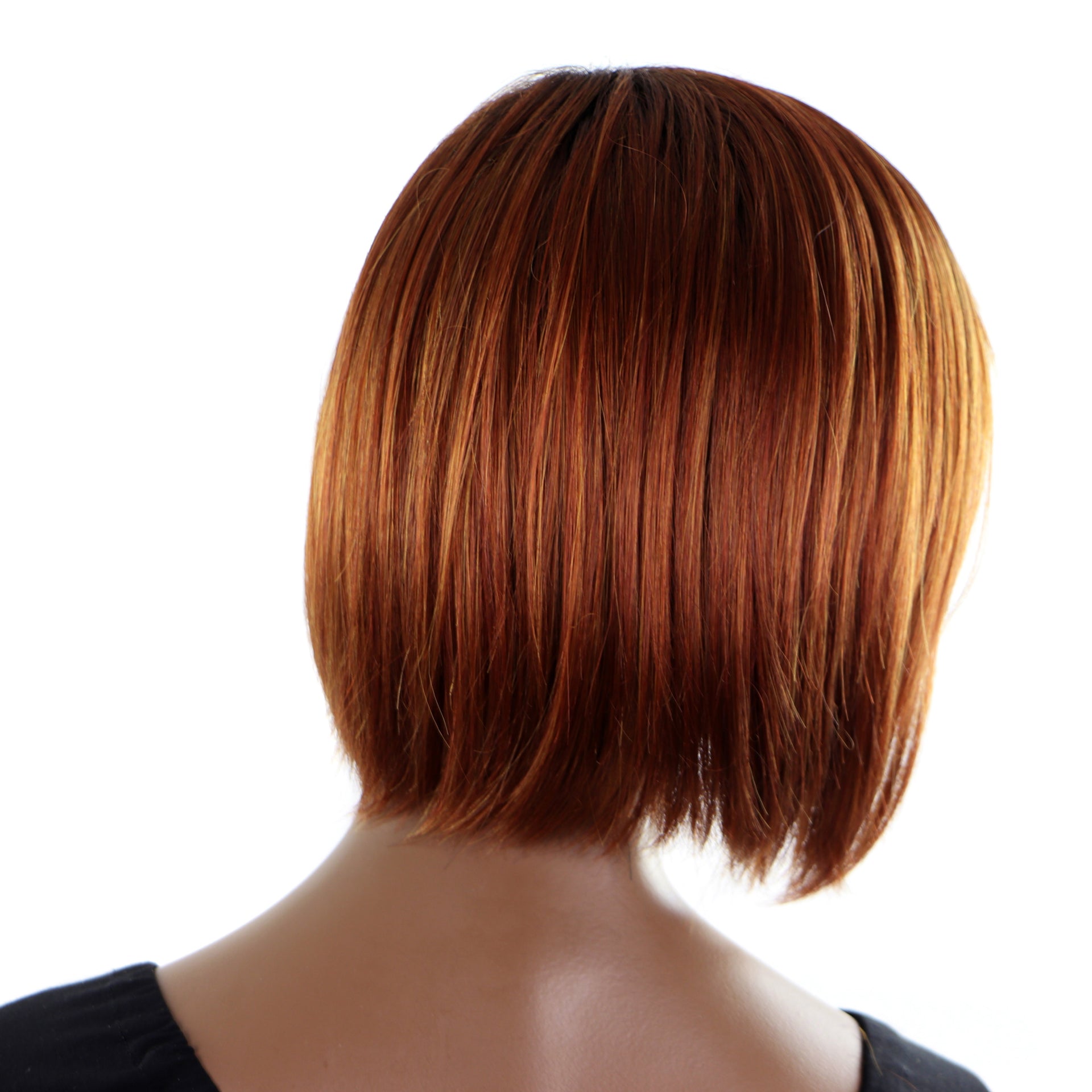 Perruque Femmes Noires Avec Mèches Scorpio Vue Arrière Droite