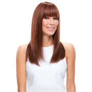 Perruque De Vrais Cheveux Humains Remy Longs Roux Et Bruns Jon Renau Lea Vue De Profil