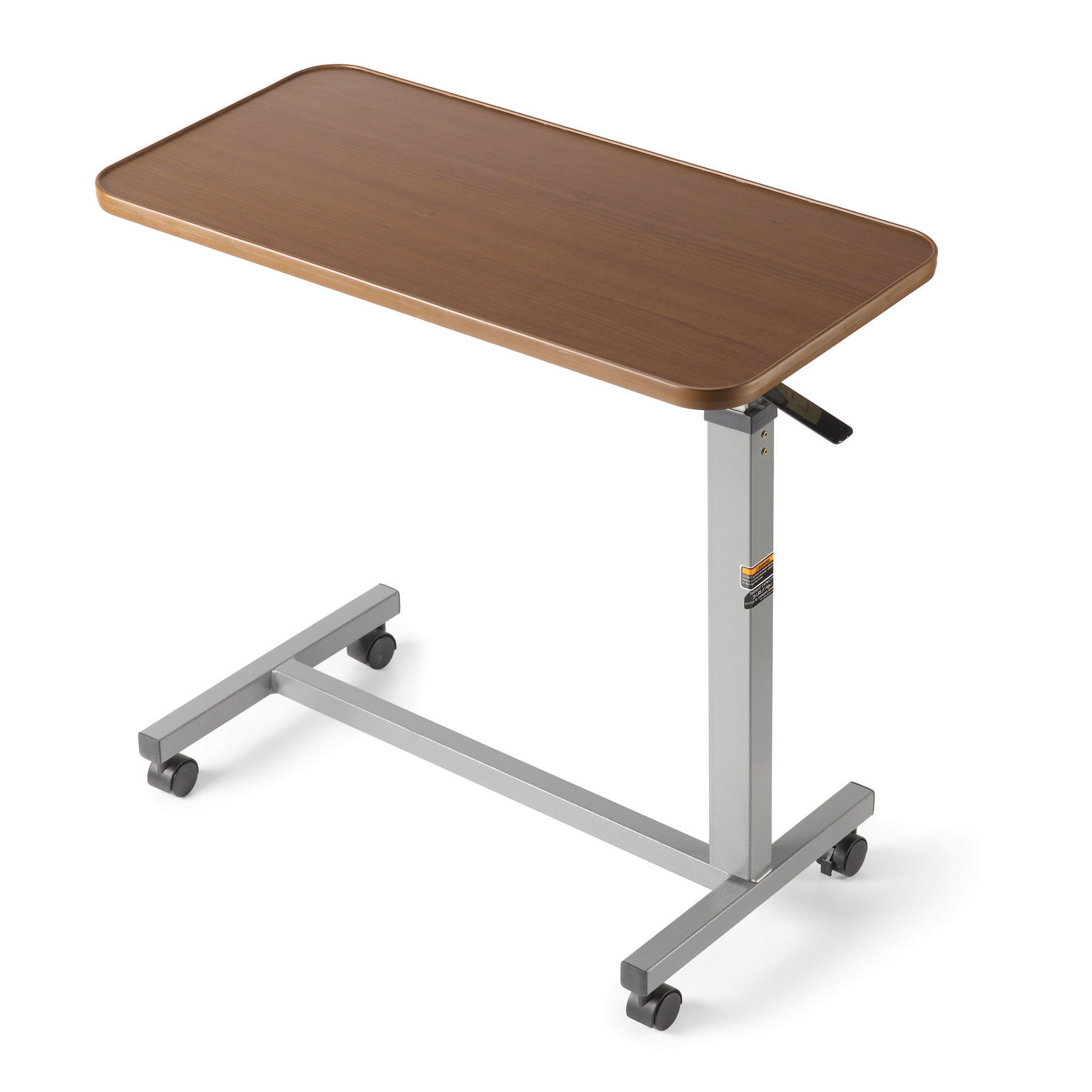 Table De Lit D'hôpital Deluxe Avec Dessus En Bois Non Pivotant Et Base En H