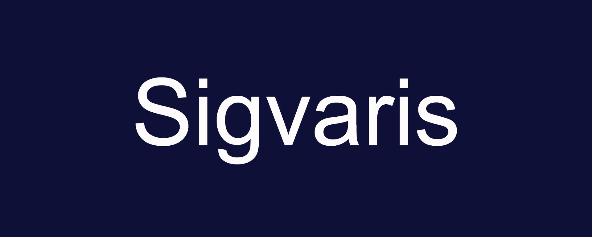 Sigvaris - Bannière Avec Fond Bleu Marin Et Texte En Blanc