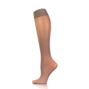 Bas de compression pour femme en couleur chaire, vue de l'intérieur de la jambe - modèle Softmedi