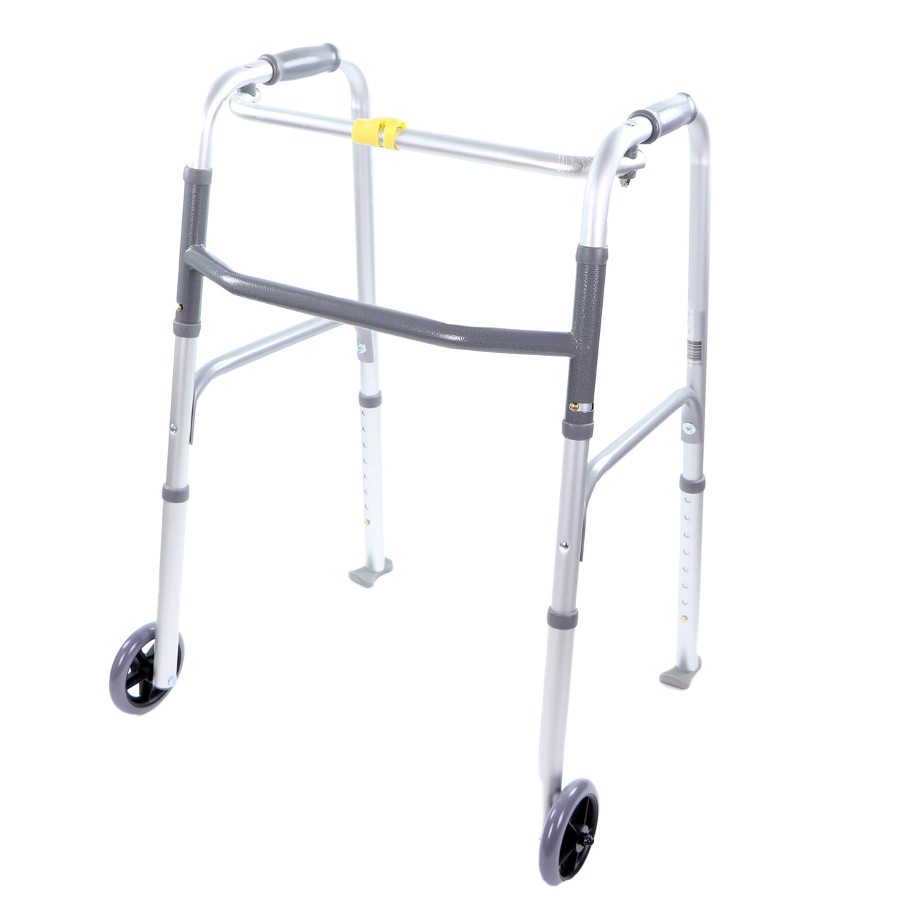 Aide À La Marche 2 Roues En Avant Et Patins Derrière Pour Personne Âgée Atteinte D'Alzheimer