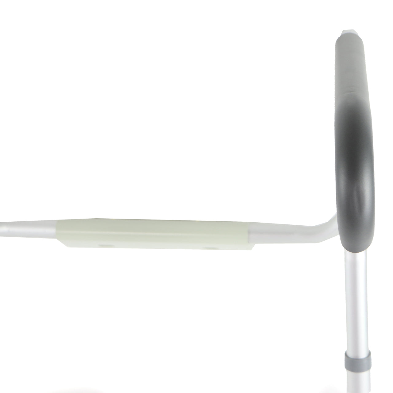 Barre De Soutien Pour Toilette Vue Proche De L'appui-bras Arrondi Coussiné