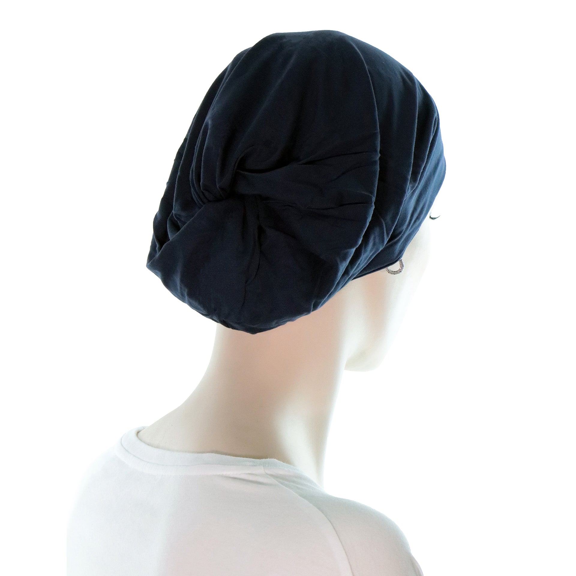 Bonnet de bain élastique pour femme - Bonnet de bain plissé pour cheveux  longs et courts