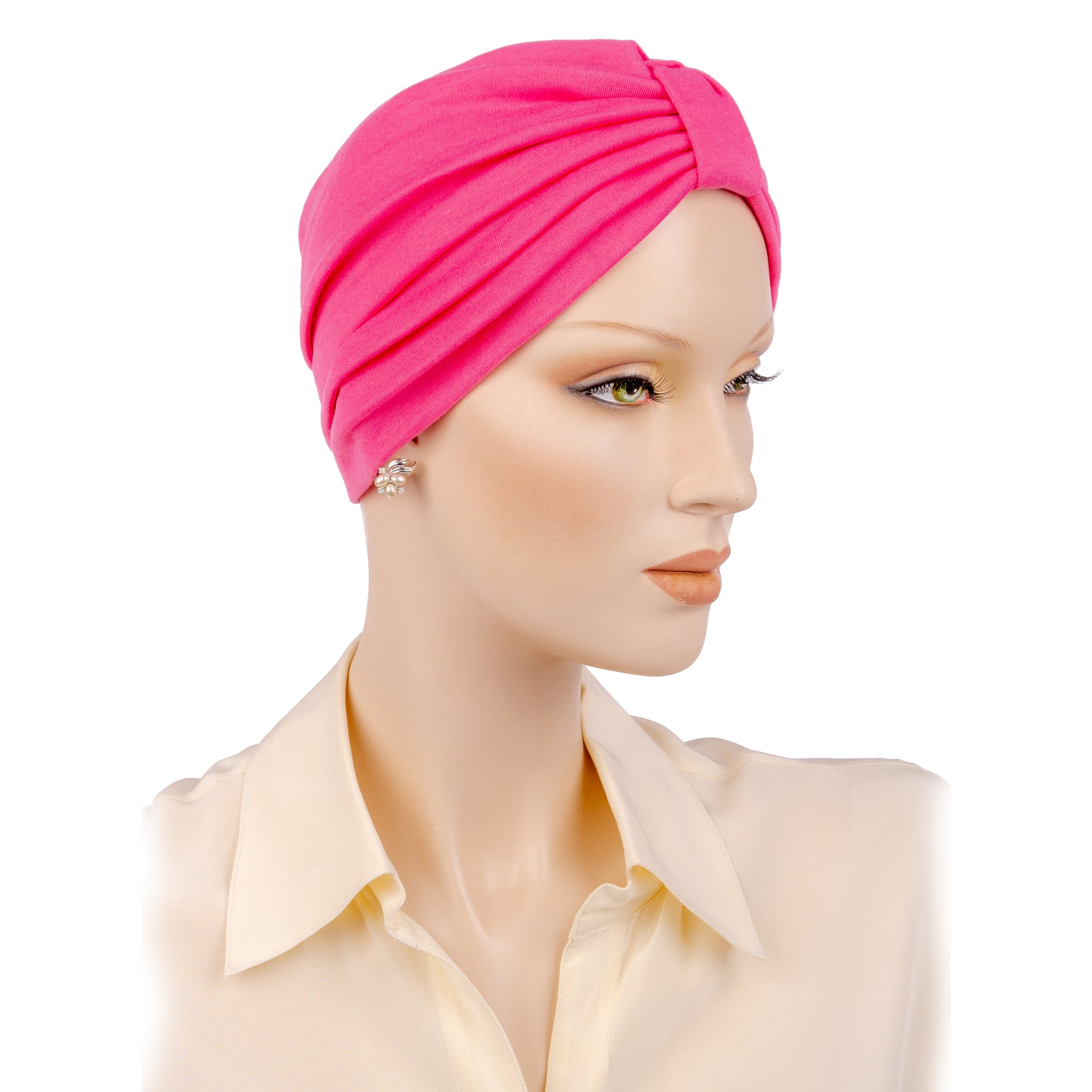 Bonnet De Chimio Style Turban Rose Fuchsia ComfortMix