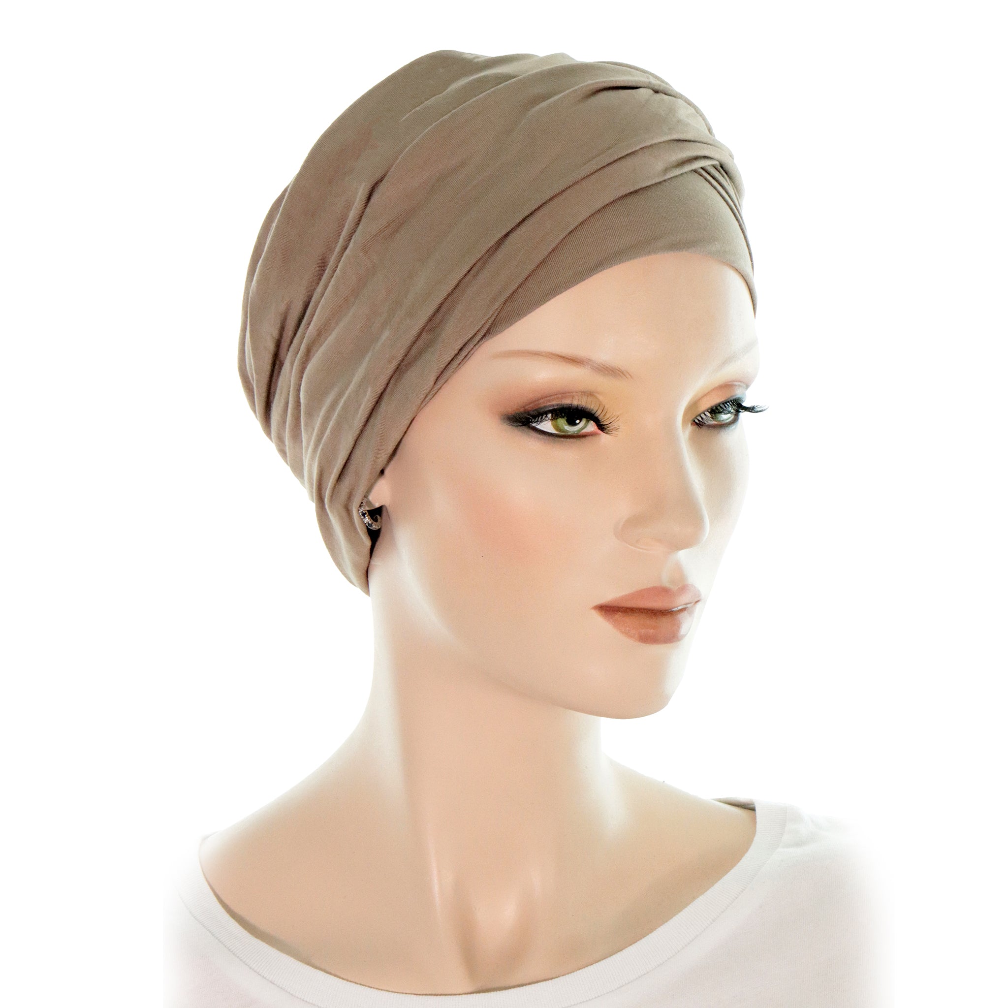 Turban Chimio Deresina - Pour Perte De Cheveux - Tissu Respirant, Sans Couture - Taille Unique