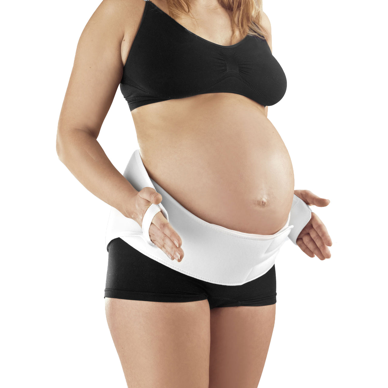 Ceinture De Grossesse Pour Mal De Dos Blanche Vue Des Ajustements