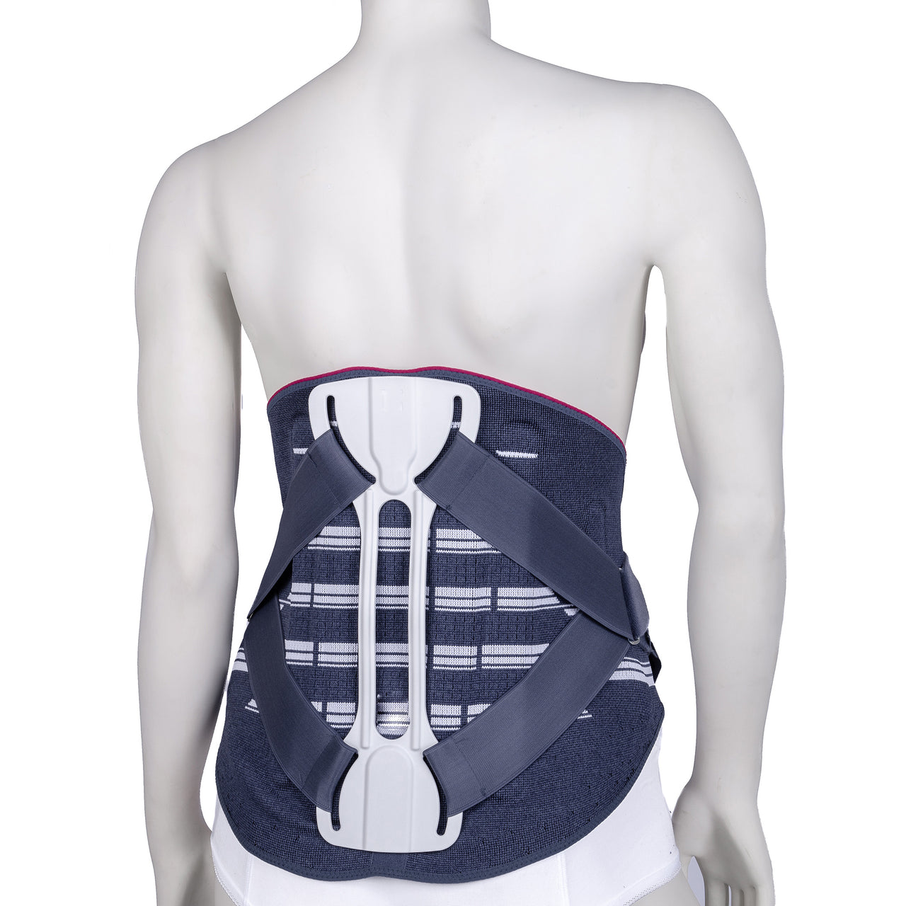 Ceinture Lombaire Pour Femmes Avec Compression À Support Rigide  Avec Sangles Et Tige Large Centrale Vue De Derrière