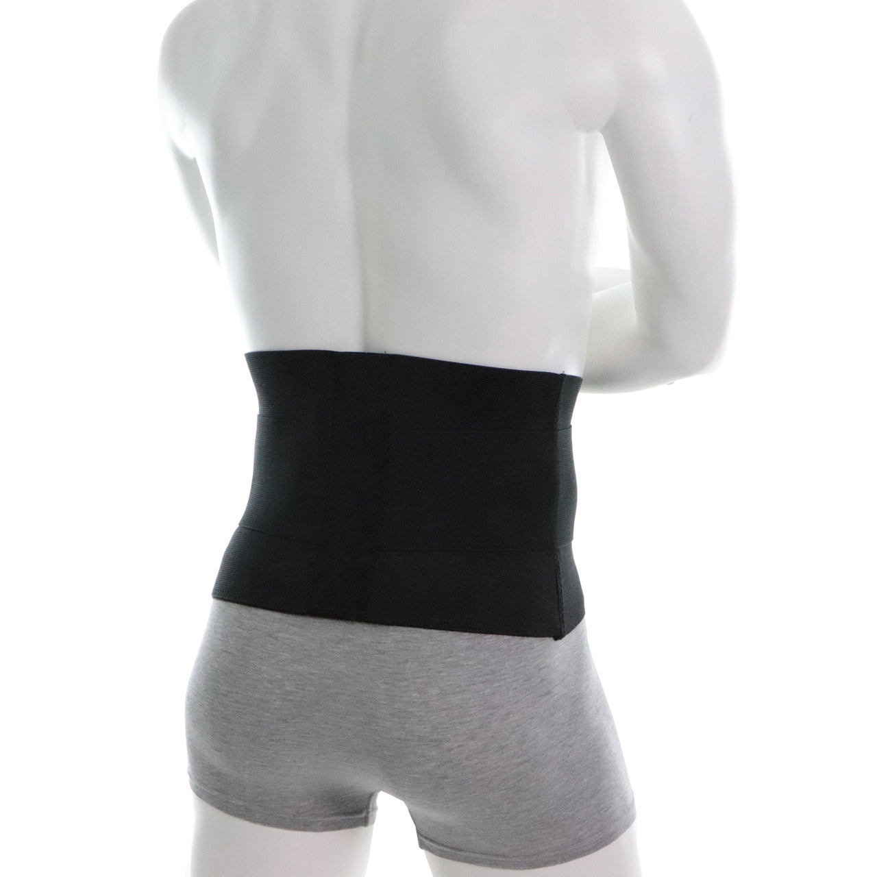 Ceinture Lombaire Pour Femme Ou Homme Noire Discrète Vue De Derrière