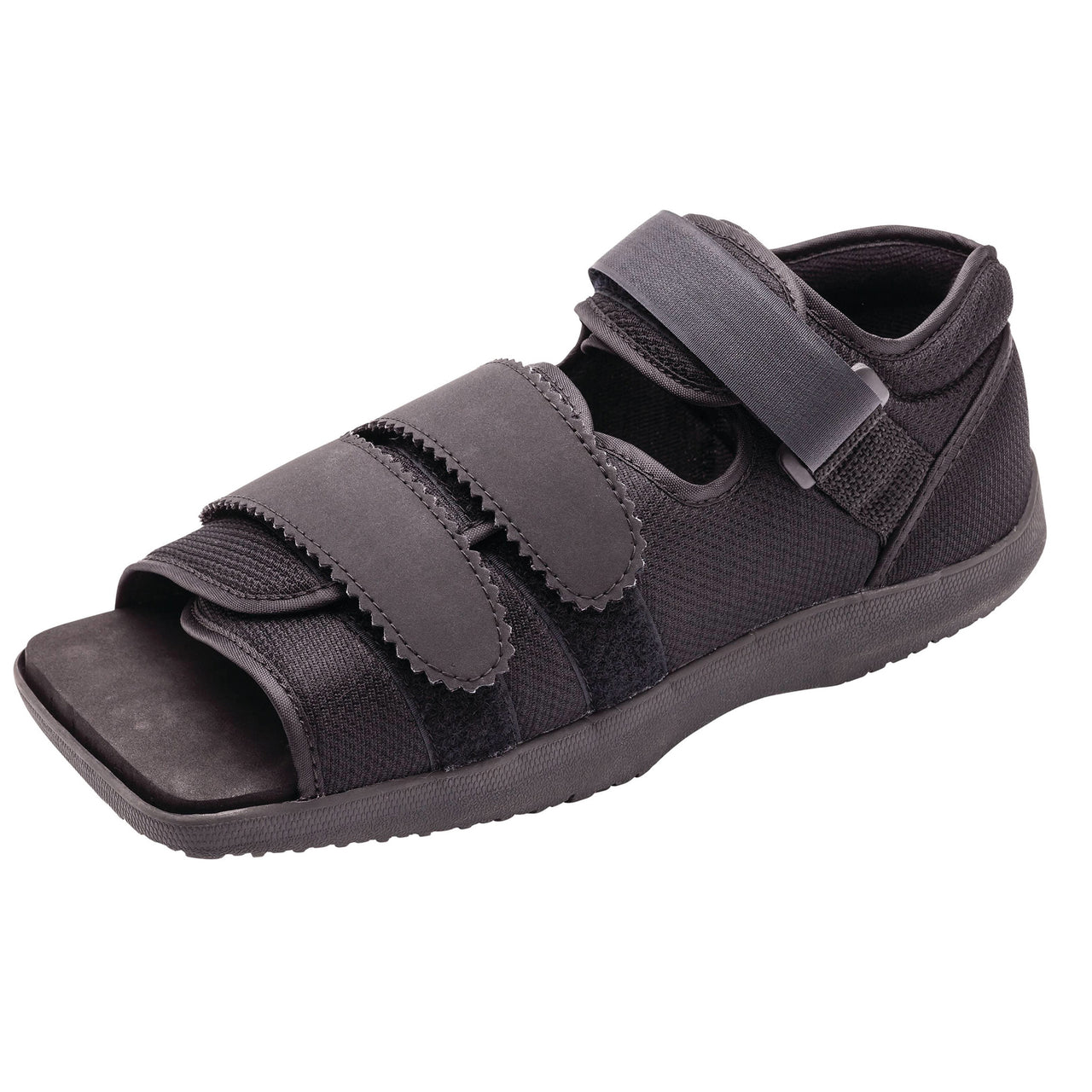 Chaussure Post Opératoire Style Sandale Avec Bout Carré Et Sangles Ajustable