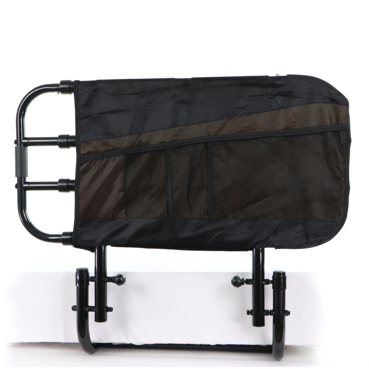 Côté De Lit Adulte À Largeur Ajustable Pliant Avec Panier De Rangement Vue Réglée À Couverture Moins Large