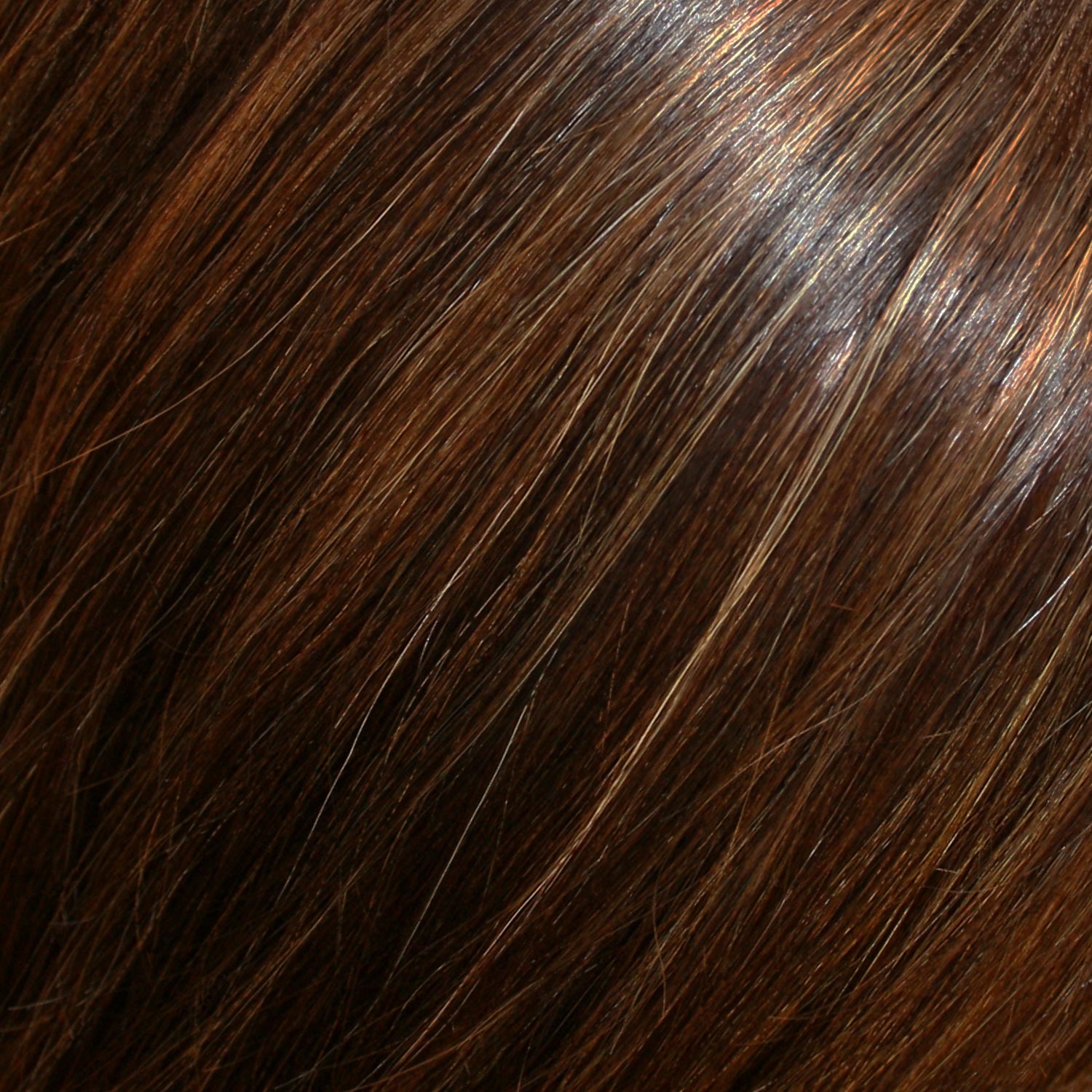 Perruque Cheveux Humains Naturels Avec Mèches Jon Renau Carrie Couleur Chocolat fs-4-33-30a