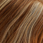 Perruque Cheveux Humains Naturels Avec Mèches Jon Renau Carrie Couleur Sirop fs26-31