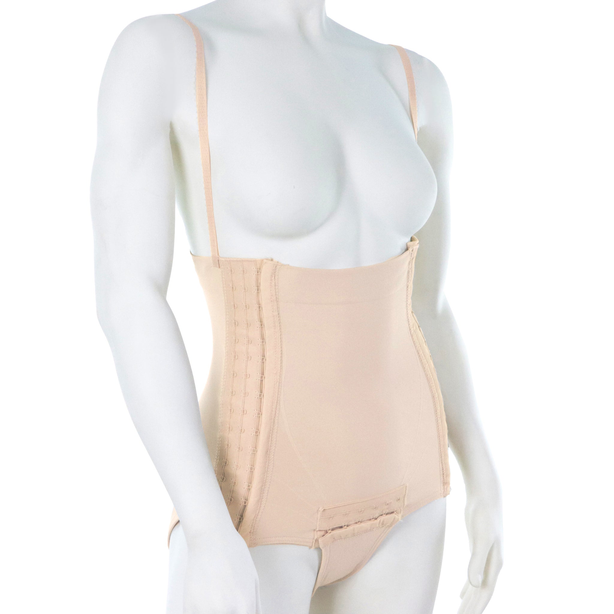 Gaine Abdominoplastie En Culotte Haute Ajustable Beige