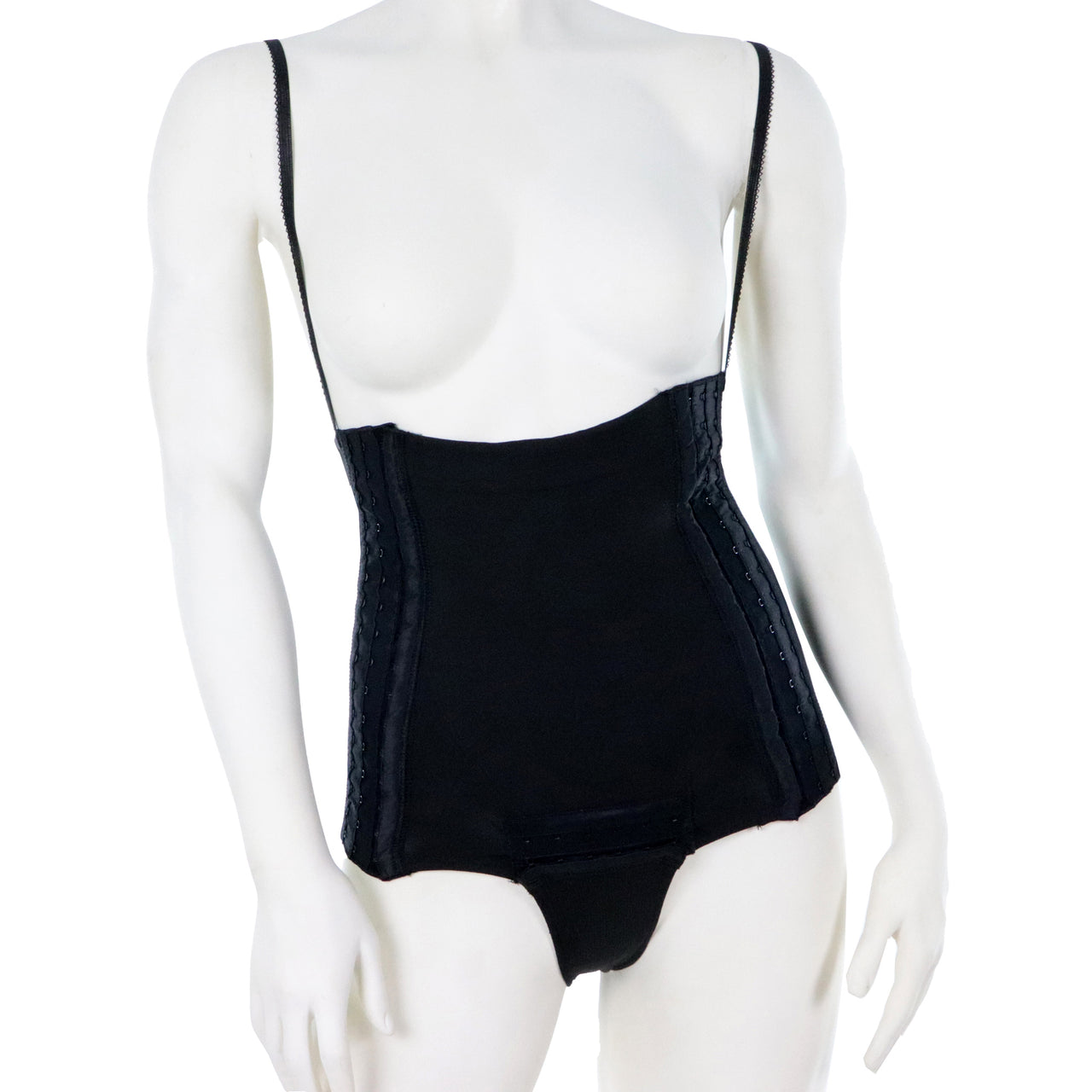Gaine Post-Opératoire Après Abdominoplastie En Culotte Taille Haute Ajustable Noire