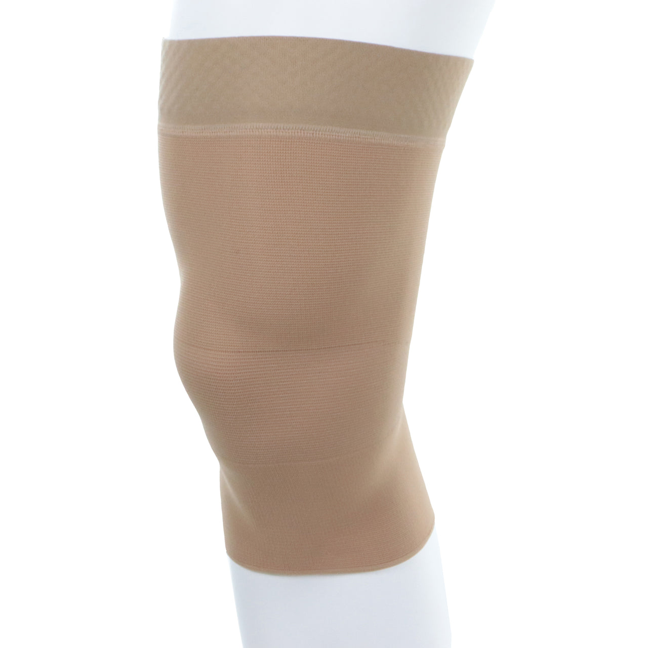 Genouillère De Contention Avec Bande Antiglisse En Silicone Couleur Peau