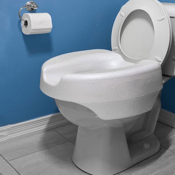 Siège de toilette surélevé - Sécurité à la salle de bain - Soins à